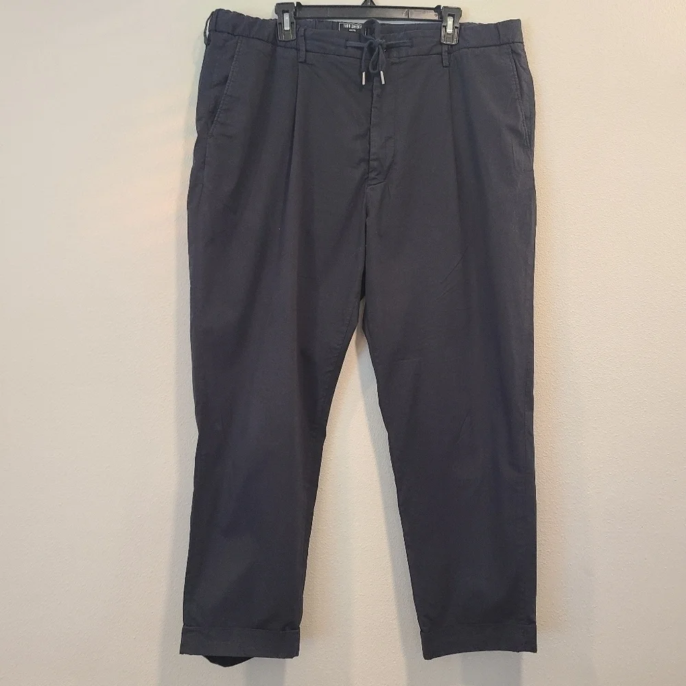 Todd Snyder Madison Black Brushed Cotton Trouser Pants